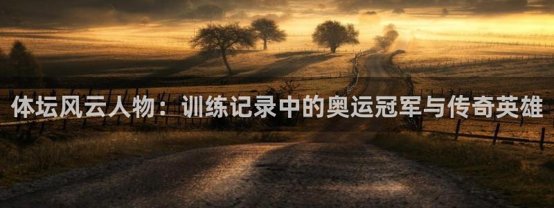 风速体育app官网：体坛风云人物：训练记录中的奥运冠军与传奇英雄